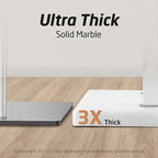 KES Standing Towel Rack with Marble Base, 37" H (Equal Height) Free Standing Towel Racks for Bathroom Floor, Fits Large Bath Towel, 18/8 Stainless Steel Polished Finish, BTH229