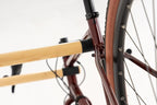 SELVA Racks - Wooden Bike Wall Mount. in 2 Sizes and 3 Colors: Natural Pine, Black and White (Natural Pine, 15" 3/4)