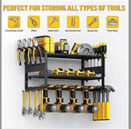 Heavy Duty 3-Tier Tool Cabinet, Freestanding Storage Rack for Garage & Workshop (3-Tier with 4 Slots)