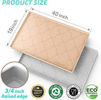 SIKADEER 40" x 19" Under Sink Mat Waterproof, Silicone Mat Kitchen Drawer Shelf and Cabinet Liner, Sink Protector for Kitchen Organizers and Storage, Boot Tray Pet Food Mats