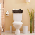 Toilet Paper Storage Basket Bathroom Counter Organizer Wicker Baskets for Organizing Cute Basket for Bedroom Nursery Room Kitchen Bathroom Decor -Dark Brown