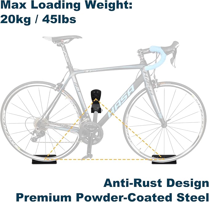 BikeHand Bike Bicycle Cycling Pedal Wall Mount Hangers - Heavy Duty Indoor Storage Stand Hook Rack - Store Your Road, Mountain or Hybrid Bikes in Garage or Home - 2 Pack