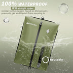 Vacuum Bag for Travel, Professional IPX8 Waterproof Reusable Vacuum Compression Bags for Travel Suitcases, Durable Space Saver Bag(3 PACK,With Pump)