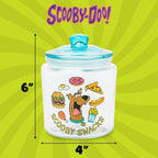 Silver Buffalo Scooby Doo Scooby Snacks Glass Cookie Snack Candy Jar with Lid (Small)