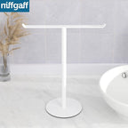 Towel Rack T-Shape Hand Towel Holder for Bathroom, Headband Holder Organizer and Bathroom Towel Racks,Kitchen Towel Rack White Hand Towel Holder