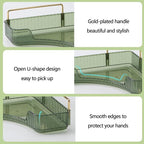 2-Tier Corner Bathroom Counter Organizer – Storage Shelf for Makeup, Perfume & Skincare, Space-Saving Countertop Tray Fits Bathroom, Dresser, Kitchen (Green)