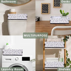 Floral Pattern Foldable Small Bathroom Baskets for Toilet,Foldable Toilet Paper Tank Basket Organizer for Towels Storage Decorative Open Storage Bins for Home,Closet,Containers,Cabinet