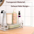 Acrylic Desk Organizer 12 "x 6.7" x 4", Clear Desktop Drawer Tabletop Storage Organization for Office Home Makeup Skincare Jewelry