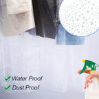100 Pack Dry Cleaning Plastic Bags, Dry Cleaners Bags for Clothes, Clothes Covers for Home Storage, Travel, Moving (35.4 x 23.6 In)
