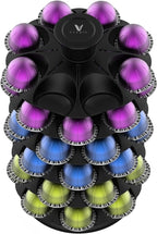 EVERIE Coffee Pod Organizer Holder Carousel Compatible with Nespresso Vertuoline Capsules, Holds 48 Pods, NRS02