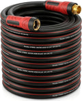 Garden Hose 100ft x 5/8", NON-EXPANDABLE Heavy Duty Premium Flexible Water Hose, No Kink, Leakproof, Lightweight Hybrid Hose with Male to Female Fittings for Household&Backyard