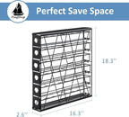 FlagShip 6-Tier Coffee Pod Holder for K Cup - 48 Capsule Max Capacity Metal Rack, Ultra-Efficient Corner Storage Space Saving Design