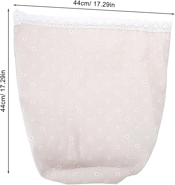 Garneck Floral Pattern Cloth Basket Liners for Wicker Laundry Baskets Soft Fabric Replacement Liners for Storage Containers Machine Washable Protection for Living and Kitchen Storage