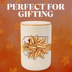 Silver Buffalo Gilmore Girls Wax Resist Ceramic Cookie Jar with Bamboo Lid Featuring Luke’s Cafe Logo, 5” x 5” x 6.5”