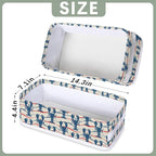 Lobster Pattern Bathroom Basket Foldable Toilet Tank Topper Paper Basket Waterproof Fabric Storage Organizer Bins Decorative Open Storage for Home Closet Containers Cabinet Set of 2