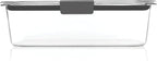 Rubbermaid Brilliance Food Storage Container, Large, 9.6 Cup | Clear | Pack of 2
