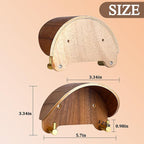 2 Pack Cowboy Hat Rack, Wooden Satin Finish Hat Holder on Wall,Non-Damage Brim Design, Hat Hooks Can Keeps Original Shape of Hat, for Cowboy Hat, Fedora, Sun Hats