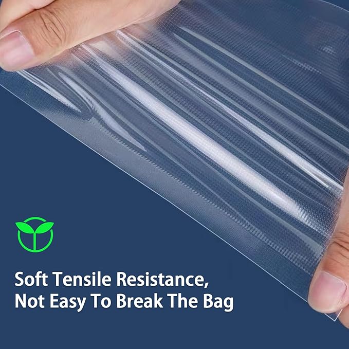 Vacuum Sealer Bags,2.7"*4" 100 Pcs Heavy Duty Pre-Cut Design Commercial Grade Food Sealable Bag for Heat Seal Food Storage,Boilsafe to 280°F Freezable,Good for Storage,Meal Prep and Sous Vide