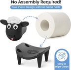 Sheep Toilet Paper Holder 1 Pack, Cute Animal Toilet Paper Holder, Unique Farmhouse Bathroom Decor and Accessories, Modern Tissue Roll Storage, Funny Home Gift Set