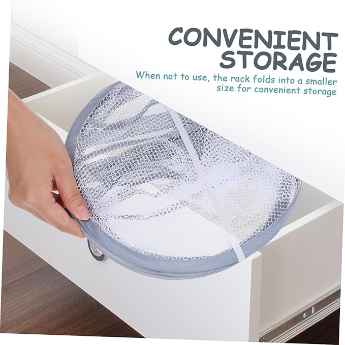 PRETYZOOM Multi-Functional Breathable Mesh Drying Rack Flat Clothes Dryer for Sweaters and Laundry Portable Hanging Net for Indoor/Outdoor Use Adjustable and Foldable Design