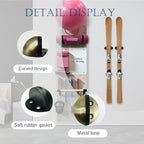 8pcs Snowboard Wall Mount, Ski Rack for Wall Display Skis, Vertical Ski Storage Holder for Garage, Winter Gear Organizer Indoor