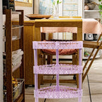 Bathroom Storage Rack 3 Layer Triangle Corner Shelf Organizer for Home Kitchen Bathroom Desktop Stand Plastic Storage