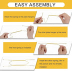 8 Inch Plate Hangers 12pack Plate Hangers for The Wall Suitable for 7.5-8.5 Inch Plate Wall Hangers for Display Invisible Decorative Plate Hooks for Hanging