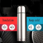 Small water bottle Mini Vacuum Insulated Stainless Steel Water Bottle Flask Metal Bottle for Hot and Cold Drinks 12Oz/350ml(Silver)