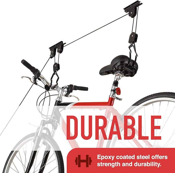 Racor - Ceiling-Mounted Bike Lift - Up to 50 lbs