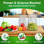 30-Pack (15M, 15L) - Extend Shelf Life, Reusable Produce Bags For Refrigerator, Keeps Fruits, Vegetables & Herbs Fresh Longer, Reusable Vegetable Bags with Twist-Ties
