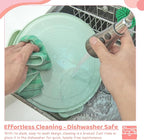 Ohuhu Cheesecake Container, Cake Pie Carrier BPA-Free up to 10'' Cake - Cupcake Containers with Lid and 2 Handles 4-in-1 Multipurpose Cake Keeper Holder Platter for Pie Devil Eggs Perfect Gifts