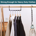 AMKUFO 6 Pack-Closet-Organizers-and-Storage, Magic-Hangers-Space-Saving-for-Clothes, Closer-Organizer-for-Closet-Organization, Space-Saver-Hanger-Organizer-for-Multipurpose, Dorm-Room-Essentials