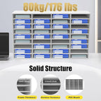 36 Compartments Literature Organizers, Office Mailbox with Adjustable Shelves+Gloves, Paper Storage Cabinet for Office, Home, Classroom