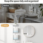 Towel Racks for Bathroom, 3 Tier Towel Rack with Shelf and Towel Bar, Wall Mounted Towel Rack, Towel Storage and Organizer - Brushed Nickel