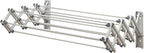 Aluminum 27" Collapsible Wall Mounted Clothes Drying Rack, Space Saver, Easy Storage, Retractable