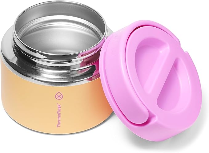 ThermoFlask 12 oz Double Wall Insulated Food Jar, Candy Oasis