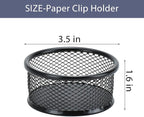 Pen Holder Desktop Pencil Organizer Metal Mesh Pen Cup Paper Clip Holder Memo Pad Holder Stationary Organizer for Desk 3 Pieces of a Set