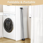 Clothes Drying Rack, Foldable Drying Rack Clothing, Stainless Steel Laundry Rack, Free-Standing, Indoor Outdoor Use with Travel Friendly Design, Collapsible for Home, Camping, Theater, RV Use, Black