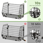 Wire Fruit Basket for Kitchen Storage: Hanging and Counter Wall Fruit Basket for Vegetable Produce - Potato and Onion Storage for Pantry 3 Pack