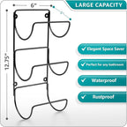 Sorbus Towel Holder for Bathroom Wall - 12 Level Wall Mounted Towel Rack Shelves for Rolled Bath Towels, Washcloths, Linen - Hanging Towel Racks for Bathroom, Spa, Salon, Towel Storage Organizer