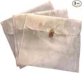 3 Pieces Scarf Storage Bag Beige Encrypted Matte Button Yarn Envelope Silk for Scarf Gifts Organza Clothing Wardrobe Organizer Packaging Bags 13 x 11.8 Inches