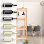 Sorbus Towel Holder for Bathroom Wall - 6 Level Wall Mounted Towel Rack Shelves for Rolled Bath Towels, Washcloths, Linens - White Hanging Towel Racks for Bathroom, Spa, Salon, Towel Storage Organizer
