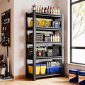 5 Tier Shelving Unit, Heavy Duty Metal Garage Shelves for Storage, Adjustable Standing Shelf Units for Basement Organizer, 24" W x 14" D x 63" H