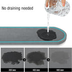 Sponge Holder for Kitchen Sink with High Brush Holder, [Stay-Dry Anywhere & No Drainage Needed] Rustproof Stainless Steel Kitchen Sink Caddy Organizer with Water Absorbing Stone Tray, White
