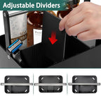 Black Shower Caddy Portable: Plastic Bathroom Caddy Countertop,Cleaning Caddy Organizer with Handle,Utility Hard Shower Basket Storage Tote for Toiletry,College Dorm Room Essential for Guys/Men