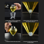 Glass Honey Dispenser 200ml Clear Honey Pot No Drip with Stand and Handle Syrup Dispenser Jar for Breakfast Coffee Kitchen Use Sugar Maple Syrup Container