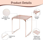 Locker Organizer Shelf Stackable Extra Locker Shelf for School Locker Organizer Storage Cabinet Accessories Suitable for School, Office, and Home use (1, Rose Gold)