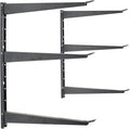 Delta Heavy Duty Wood and Lumber Storage Rack, Holds Up To 480 lbs - Easy to Install Mounted Rack With Steel Construction for Indoor & Outdoor Storage Solution For Garage, Basement & Pantry Cycle