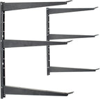 Delta Heavy Duty Wood and Lumber Storage Rack, Holds Up To 480 lbs - Easy to Install Mounted Rack With Steel Construction for Indoor & Outdoor Storage Solution For Garage, Basement & Pantry Cycle