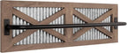 Autumn Alley Farmhouse Rustic Towel Rack Holder - Wood Towel Rack - 24" - Farmhouse Bathroom Hardware for Rustic Bathroom and Country Kitchen Style Décor - Wall Mounted, Western Accessories